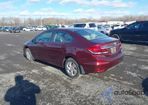 2015 Honda Civic Lx z USA, uszkodzony, nr VIN 19XFB2F56FE259000